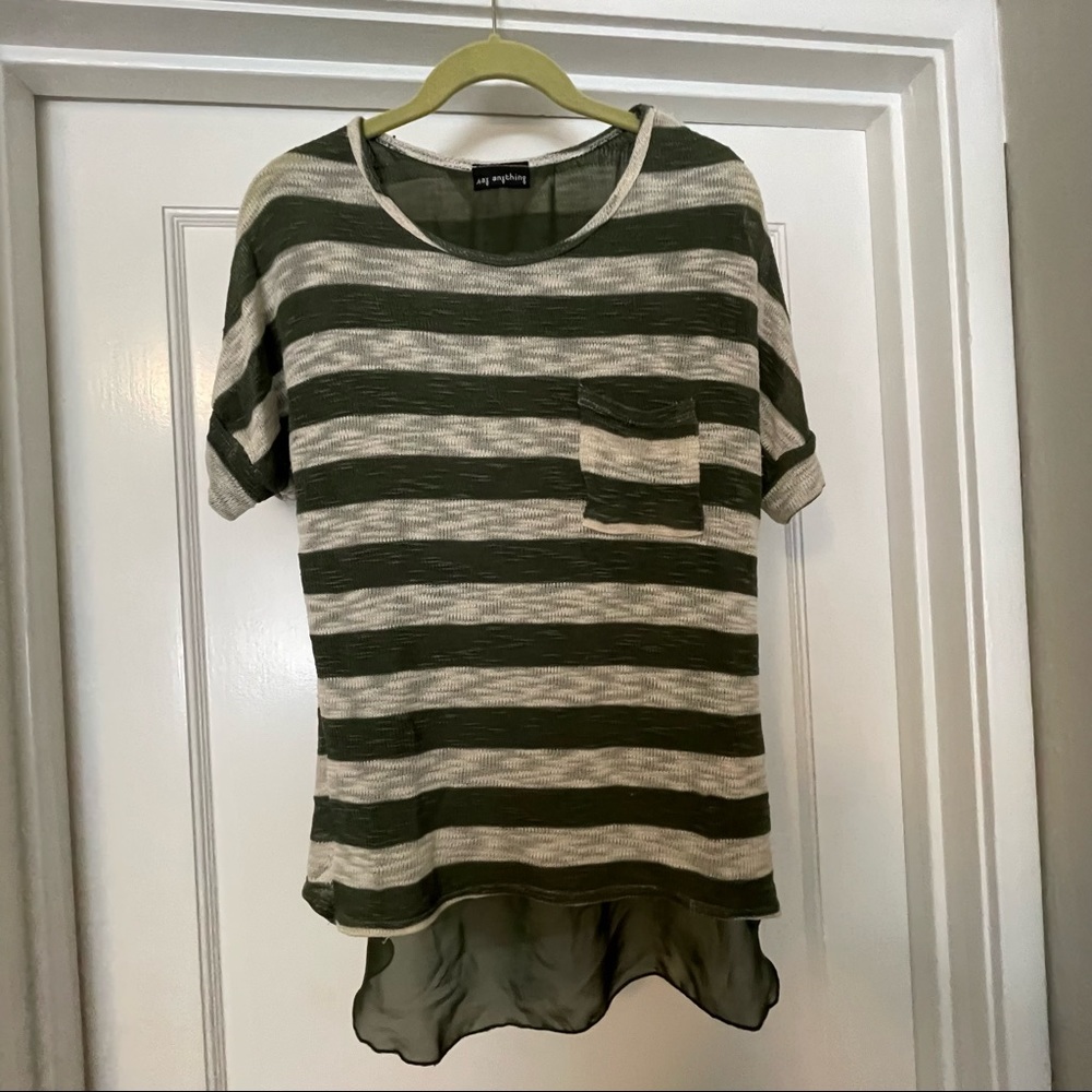 Say Anything striped top